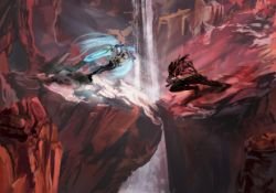 Dawnbringer Riven Vs Nightbringer Yasuo by mattbam (2) HD Wallpaper Background Fan Art Artwork League of Legends lol