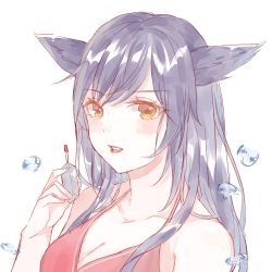 Ahri by Hum HD Wallpaper Background Fan Art Artwork League of Legends lol