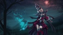Female Karthus by Tropic02 Gender Swap Bend HD Wallpaper Fan Art Artwork League of Legends lol