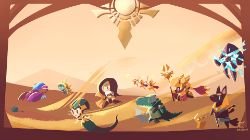 Shurima - Sivir, Amumu, Cassiopeia, Skarner, Rammus, Azir, Renekton, Nasus & Xerath by inkinesss) HD Wallpaper League of Legends Fan Art