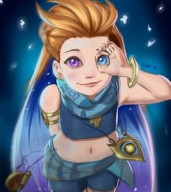 Zoe by JUNJP HD Wallpaper Background Fan Art Artwork League of Legends lol