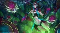 Poisonous Elise (Skin Concept) by Dotswappng HD Wallpaper Fan Art Artwork League of Legends lol