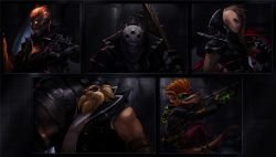 Vandal Brand, Gragas, Jax, Vlad & Twitch by VegaColors HD Wallpaper Fan Art Artwork League of Legends lol