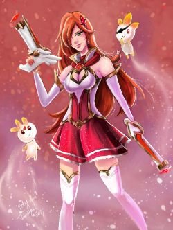 Star Guardian Miss Fortune by Tambergal HD Wallpaper Background Fan Art Artwork League of Legends lol