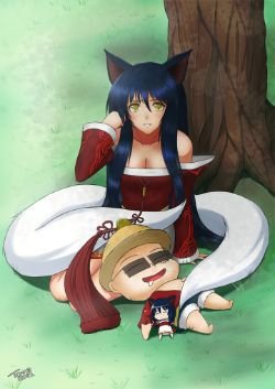 Ahri by Tonne (3) League of Legends Artwork Wallpaper lol