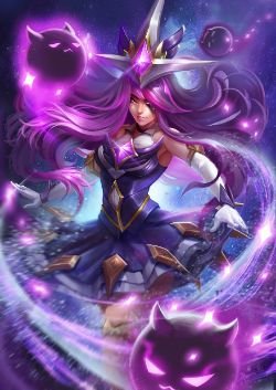 Star Guardian Syndra by Sekai HD Wallpaper Background Fan Art Artwork League of Legends lol