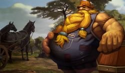 Hillbilly Gragas Splash Art League of Legends Artwork Wallpaper lol