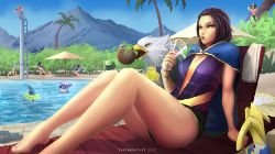 Pool Party Quinn by XephrosART League of Legends Artwork Wallpaper lol