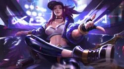 K/DA Akali by YAN LIANG HD Wallpaper Background Fan Art Artwork League of Legends lol