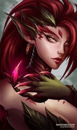 Zyra by MarianaEnnes HD Wallpaper Fan Art Artwork League of Legends lol
