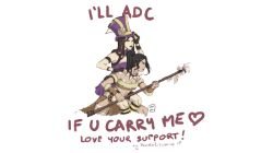Caitlyn & Nidalee (ADC & Support) by Sanshikisumire HD Wallpaper Fan Art Artwork League of Legends lol