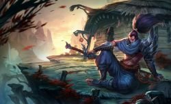 Classic Yasuo Splash Art 4k HD Wallpaper Official Artwork League of Legends lol