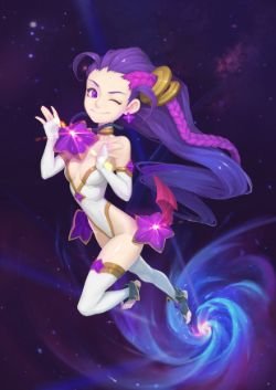 Star Guardian Zoe (Concept) by 거대새우 HD 4k 6k Wallpaper Background Fan Art Artwork League of Legends lol