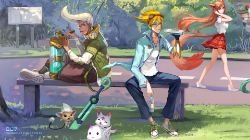 Guardian Ahri, Ezreal, Academy Ekko Teemo by kusanagi lin HD Wallpaper Background Fan Art Artwork League of Legends lol