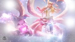 Star Guardian Ahri by Nickzombie08 HD Wallpaper Background Fan Art Artwork League of Legends lol