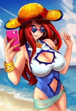 Pool Party Miss Fortune by やしちぃ HD Wallpaper Background Fan Art Artwork League of Legends lol
