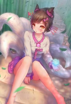 Dynasty Ahri by 大猫 League of Legends Artwork Wallpaper lol