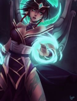 Karma by Wernope HD Wallpaper Fan Art Artwork League of Legends lol
