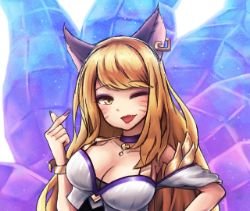 K/DA Ahri by SJ70 HD Wallpaper Background Fan Art Artwork League of Legends lol (2)