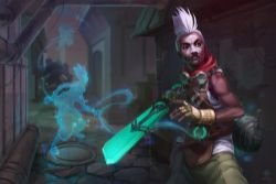 Ekko by Yuka-Soemy HD Wallpaper Fan Art Artwork League of Legends lol