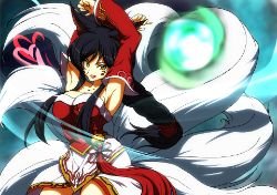 Ahri by 灯跡（ヒセキ） League of Legends Artwork Wallpaper lol Fan Art