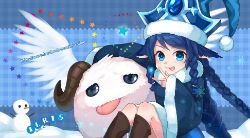 Winter Wonder Lulu & Poro by ILRIS HD Wallpaper Fan Art Artwork League of Legends lol