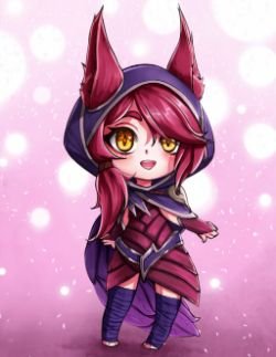 Chibi Xayah by katsukiru HD Wallpaper Background Fan Art Artwork League of Legends lol