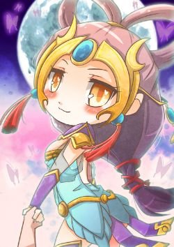 Chibi Lunar Goddess Diana by Stchi Wong 聖慈 HD Wallpaper Fan Art Artwork League of Legends lol