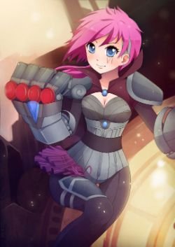 Vi by Puffyko HD Wallpaper Fan Art Artwork League of Legends lol