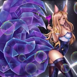 K/DA Ahri by Eviane HD 4k Wallpaper Background Fan Art Artwork League of Legends lol