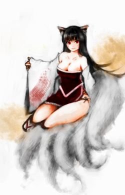 Ahri by Hellco League of Legends Artwork Wallpaper lol