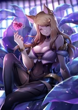 K/DA Ahri by Kiyo 木又 HD Wallpaper Background Fan Art Artwork League of Legends lol