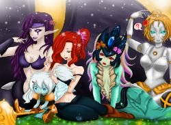 Miss Fortune, Morgana, Poppy, Nami & Orianna by Dweynie HD Wallpaper Fan Art Artwork League of Legends lol