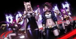 K/DA Akali, Ahri, Kai'Sa & Evelynn by ANNZENN HD 4k 6k Wallpaper Background Fan Art Artwork League of Legends lol