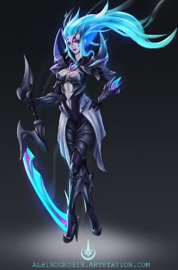 Death Sworn Katarina by albinognosis HD Wallpaper Background Fan Art Artwork League of Legends lol