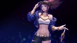 K/DA Akali by kezi HD Wallpaper Background Fan Art Artwork League of Legends lol