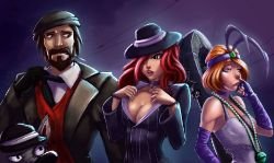 Mafia Graves, Miss Fortune & Jinx by Raichiyo33 HD Wallpaper Fan Art Artwork League of Legends lol