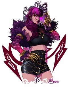 K/DA Evelynn by Heri-Shinato HD Wallpaper Background Fan Art Artwork League of Legends lol
