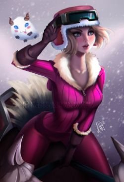 Poro Rider Sejuani by Lushies-Art HD Wallpaper Fan Art Artwork League of Legends lol