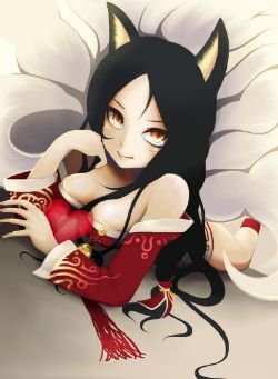 Ahri by αpoochin League of Legends Artwork Wallpaper lol