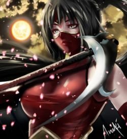 Blood Moon Akali by Aniki HD 4k Wallpaper Background Fan Art Artwork League of Legends lol