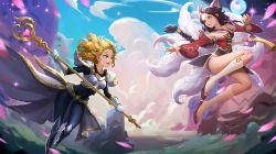 Ahri & Lux by Sun haiyang HD Wallpaper Background Fan Art Artwork League of Legends lol