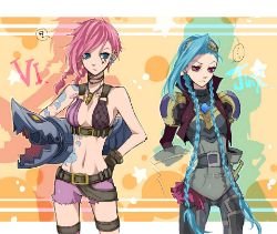 Vi & Jinx by 柿P HD Wallpaper Fan Art Artwork League of Legends lol HD Wallpaper Fan Art Artwork League of Legends lol