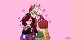 Xayah & Rakan by PandoraSin HD Wallpaper Fan Art Artwork League of Legends lol