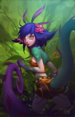 Neeko by Anh Viet Nguyen HD Wallpaper Background Fan Art Artwork League of Legends lol