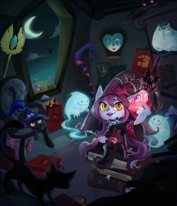 Wicked Lulu by inkinesss HD Wallpaper Fan Art Artwork League of Legends lol