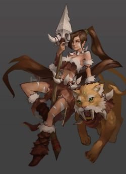 Nidalee by Hozure HD Wallpaper Fan Artwork League of Legends lol