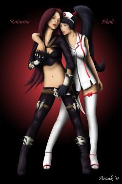 Katarina and Nurse Akali