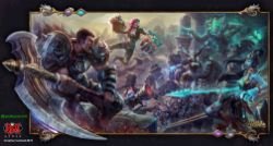 Darius, Vi, Tristana, Lissandra, Thresh & Kalista by atanugh87 HD Wallpaper Background Fan Art Artwork League of Legends lol