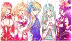 Star Guardian Miss Fortune, Ahri, Ezreal, Soraka & Syndra by MaiuLive HD Wallpaper Background Fan Art Artwork League of Legends lol